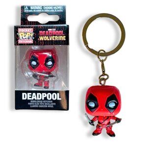 Funko Pocket Pop Keychain Deadpool with 2 Swords Marvel Deadpool & Wolverine NEW